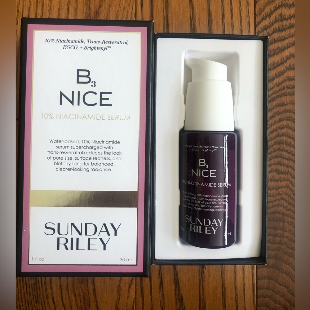 SUNDAY RILEY B3 NICE 10% NIACINAMIDE SERUM 1oz